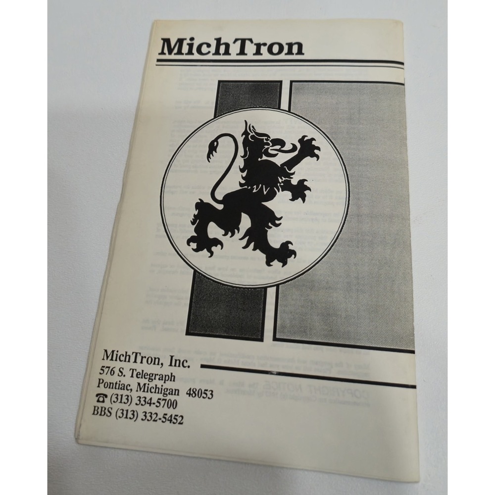 Make It Move Atari ST Graphics Animator Manual Rene De La Briandais MichTron